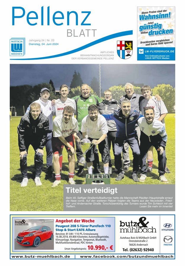 Pellenzblatt Titelblatt 23/2024