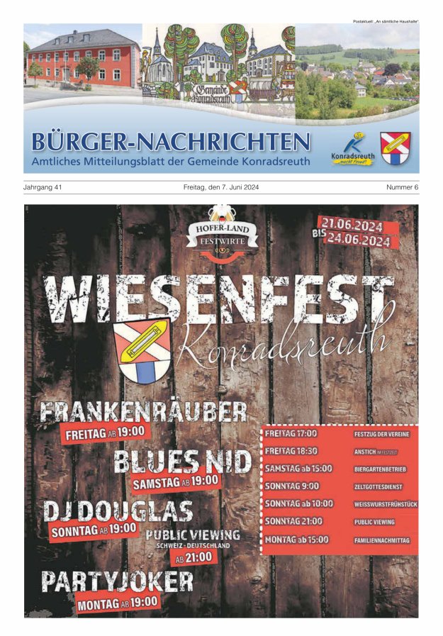 Bürger-Nachrichten Titelblatt 06/2024