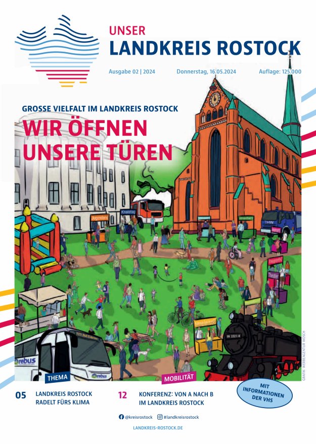 Unser Landkreis Rostock Titelblatt 02/2024