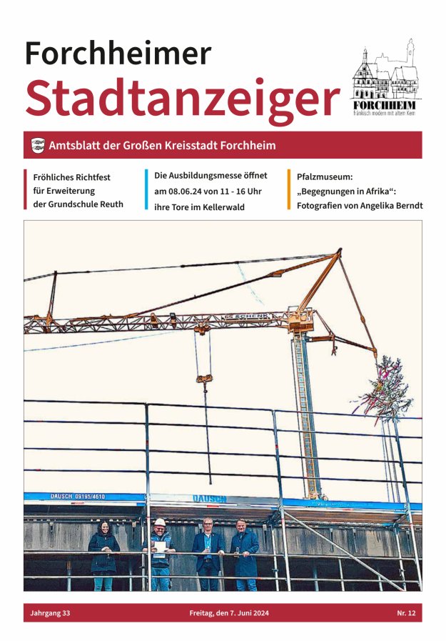 Forchheimer Stadtanzeiger Titelblatt 12/2024