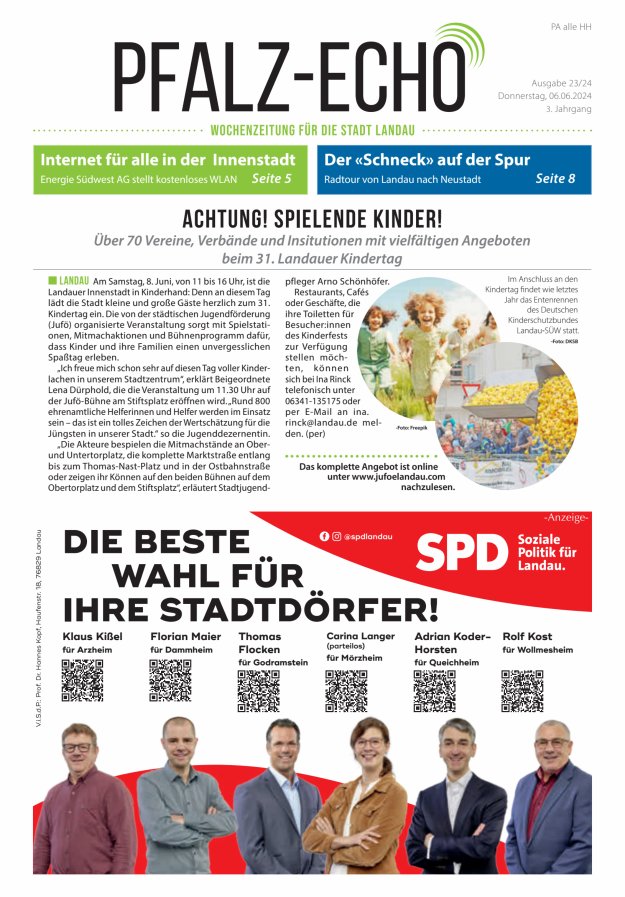 Pfalz-Echo Titelblatt 23/2024