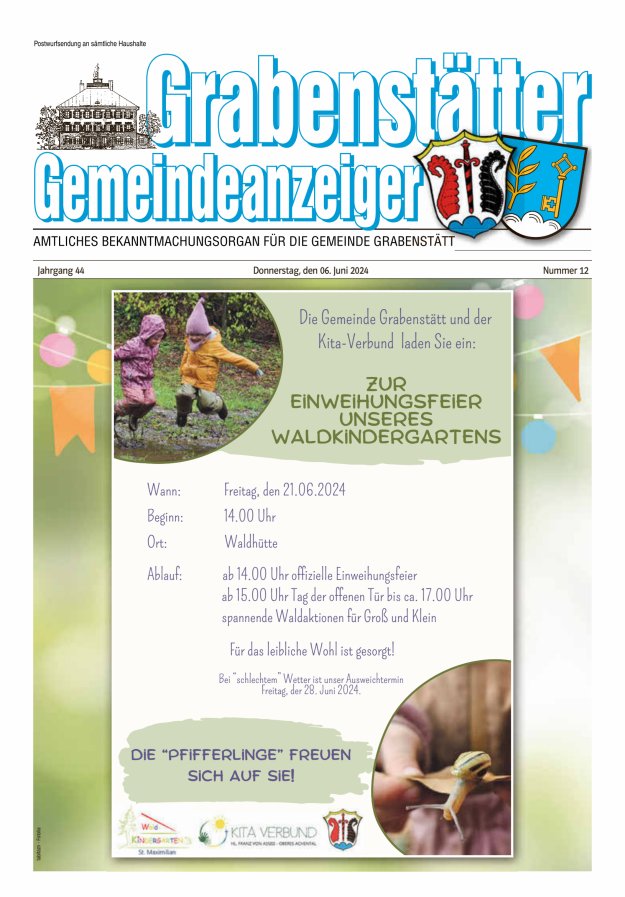Grabenstätter Gemeindeanzeiger Titelblatt 12/2024