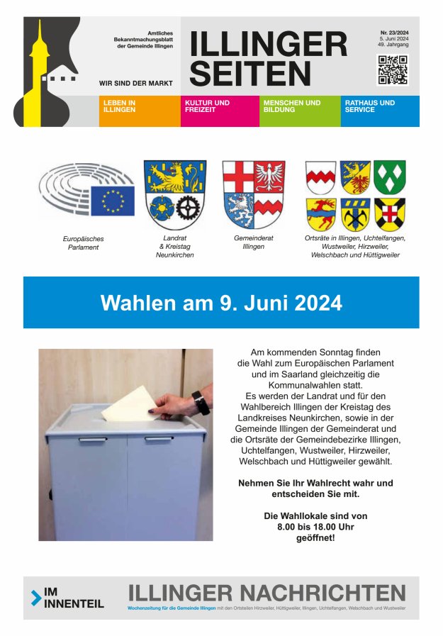 Illinger Seiten Titelblatt 23/2024
