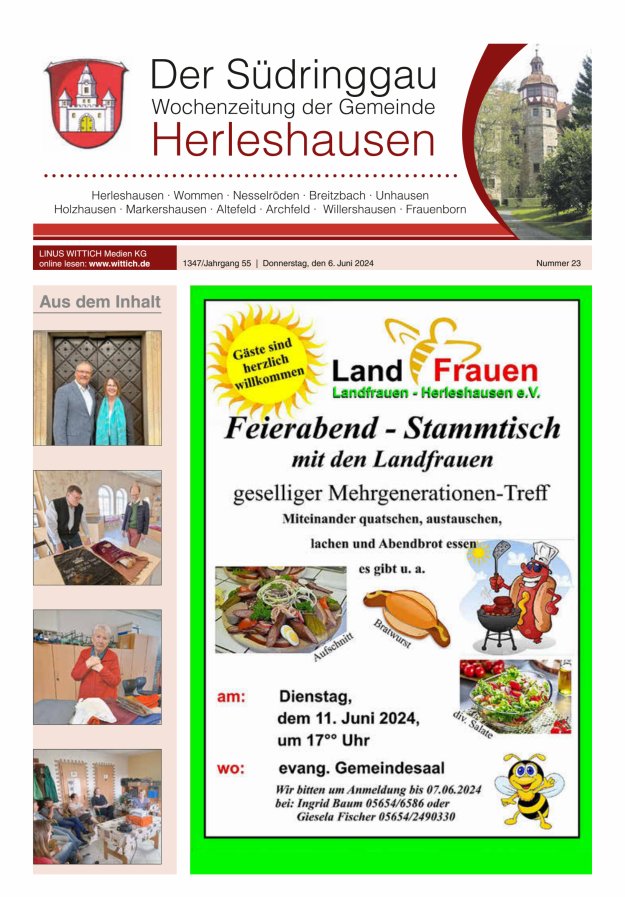 Der Südringgau Titelblatt 23/2024