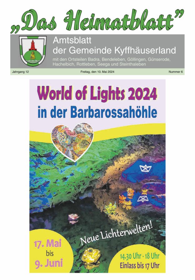 Das Heimatblatt Titelblatt 06/2024