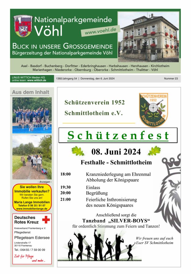 Blick in unsere Grossgemeinde Titelblatt 23/2024