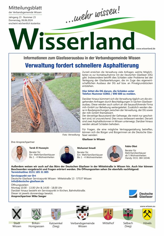 Mitteilungsblatt Wissen - Wisserland...mehr wissen! Titelblatt 23/2024