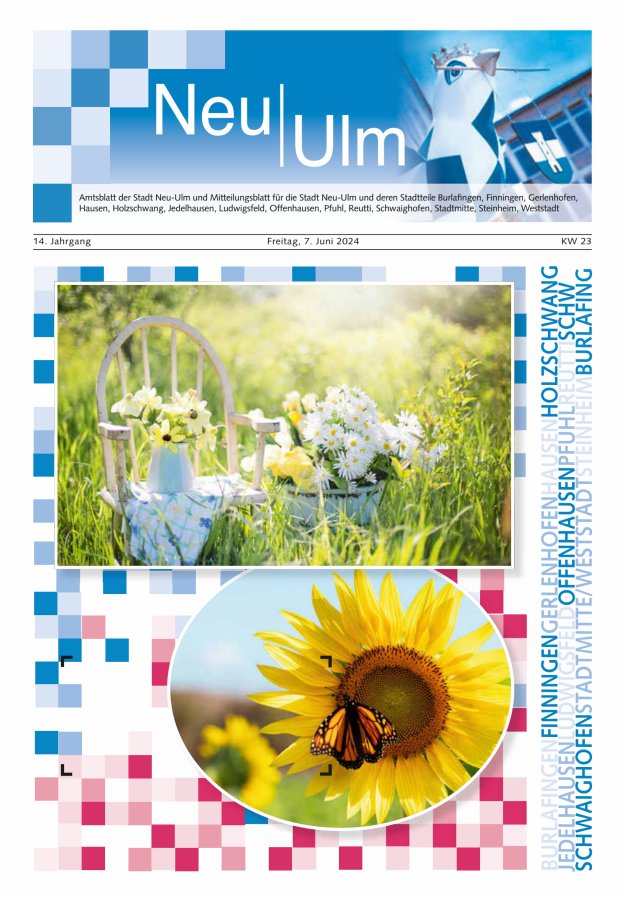 Amtsblatt der Stadt Neu-Ulm und Mitteilungsblatt für die Stadt Neu-Ulm Titelblatt 23/2024