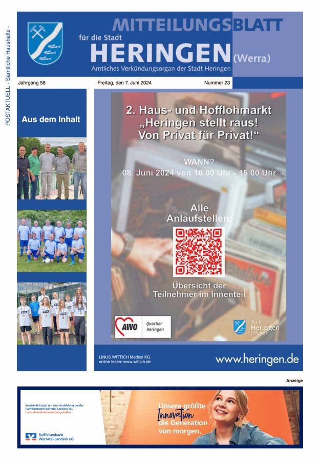 Mitteilungsblatt Heringen Titelblatt 23/2024