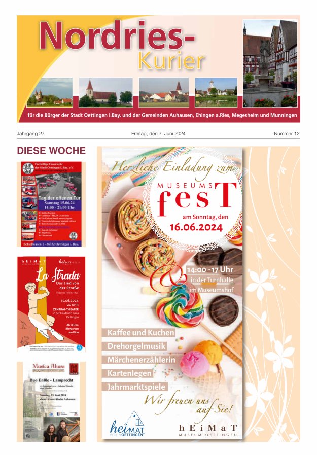 NordRies-Kurier Titelblatt 12/2024