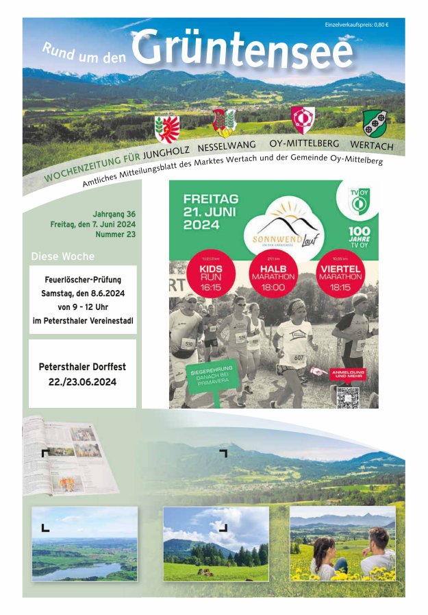 Rund um den Grüntensee Titelblatt 23/2024