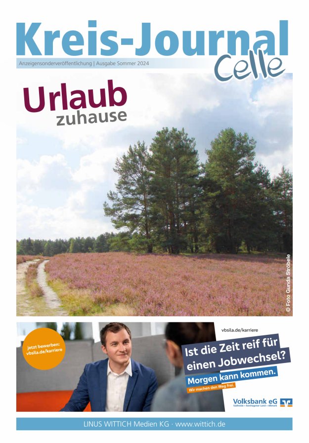 Kreisjournal Celle "Urlaub zuhause" Titelblatt 01/2024