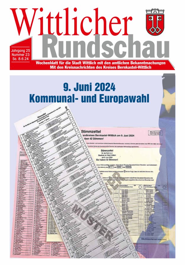 Wittlicher Rundschau Titelblatt 23/2024