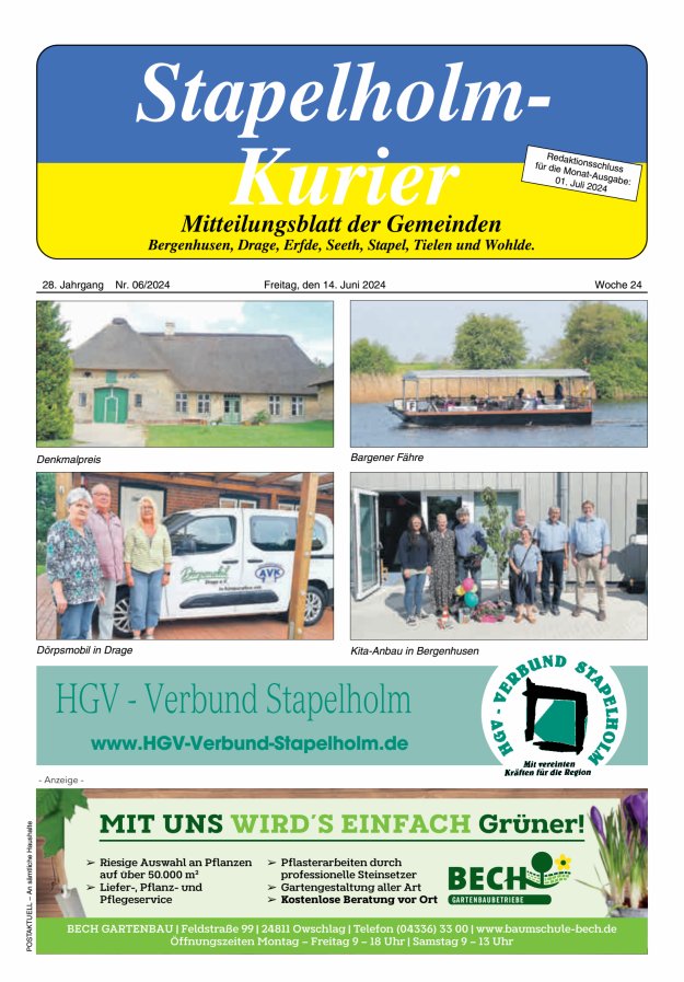 Stapelholm-Kurier Titelblatt 06/2024