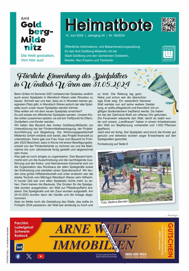 Heimatbote Titelblatt 06/2024