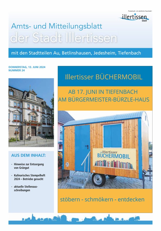 Amts- und Mitteilungsblatt Stadt Illertissen Titelblatt 24/2024