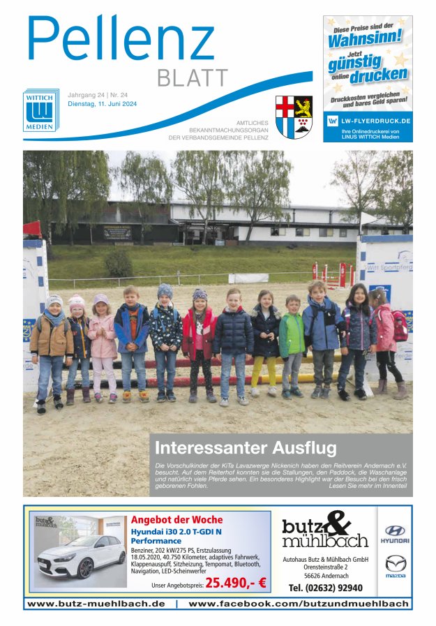 Pellenzblatt Titelblatt 24/2024