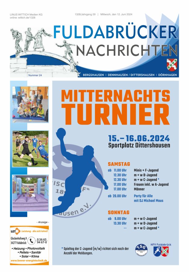 Fuldabrücker Nachrichten Titelblatt 24/2024