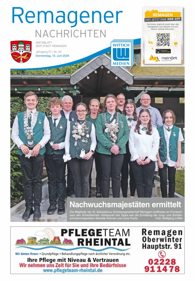 Remagener Nachrichten Titelblatt 24/2024