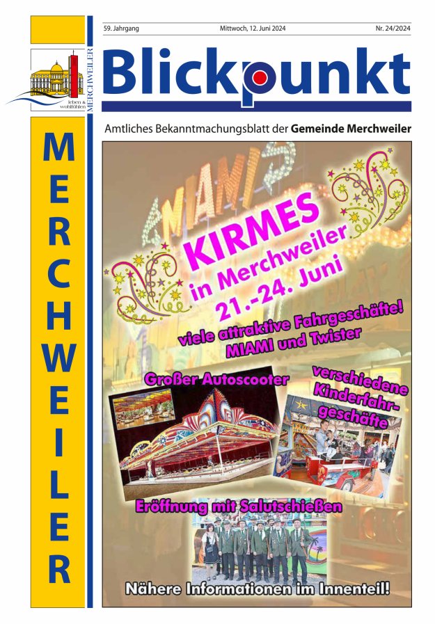 Blickpunkt Merchweiler Titelblatt 24/2024