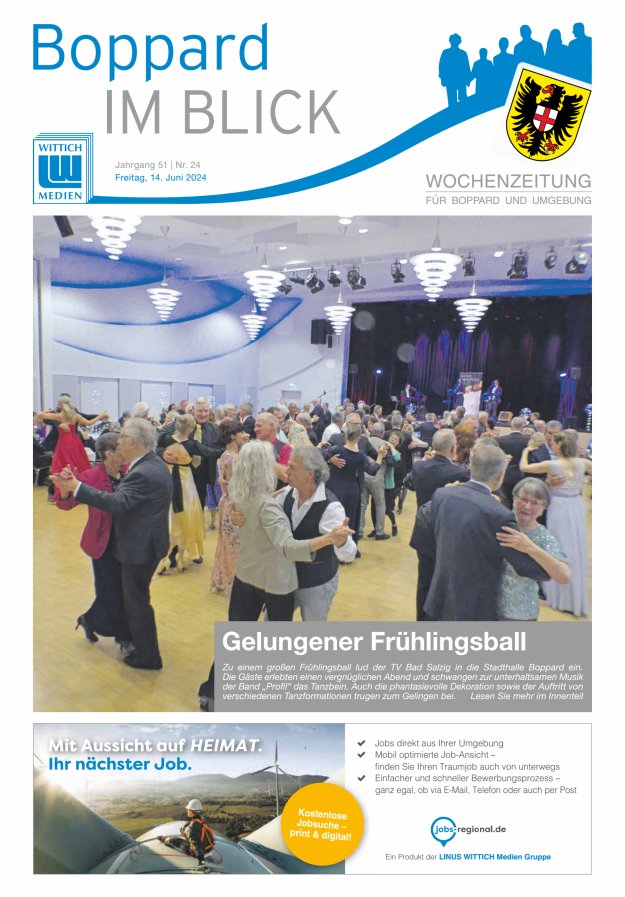 Boppard im Blick - Heimatzeitung für die Stadt Boppard Titelblatt 24/2024