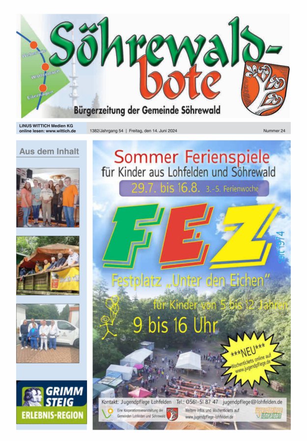 Söhrewaldbote Titelblatt 24/2024