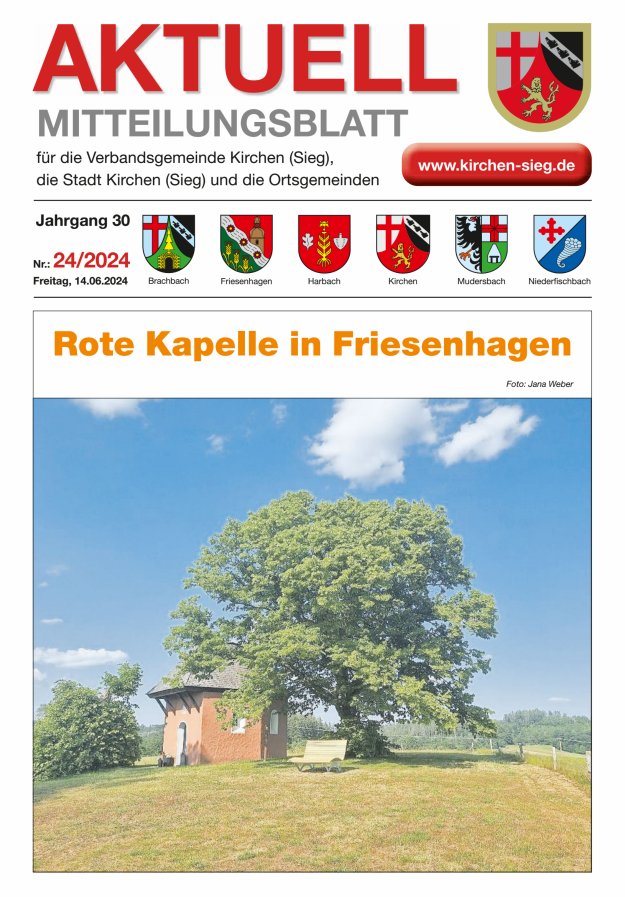 Aktuell - Mitteilungsblatt für die VG Kirchen (Sieg) Titelblatt 24/2024