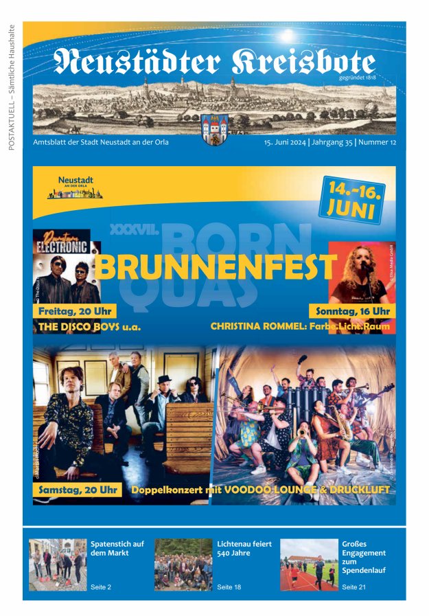 Neustädter Kreisbote Titelblatt 12/2024