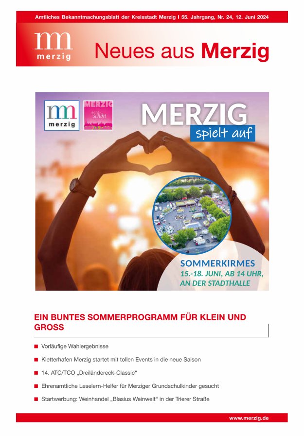 Neues aus Merzig Titelblatt 24/2024