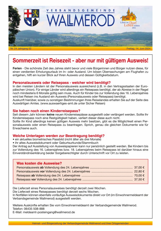 Wir über uns - Verbandsgemeinde Wallmerod Titelblatt 24/2024