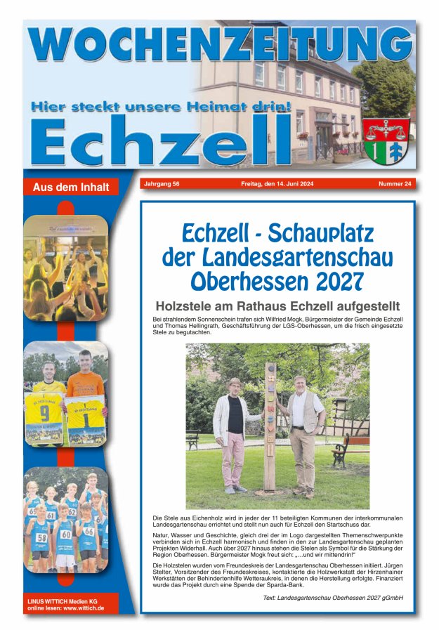 Wochenzeitung für die Gemeinde Echzell Titelblatt 24/2024