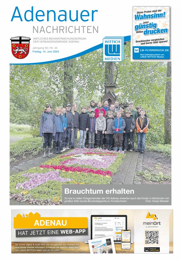 Adenauer Nachrichten Titelblatt 24/2024