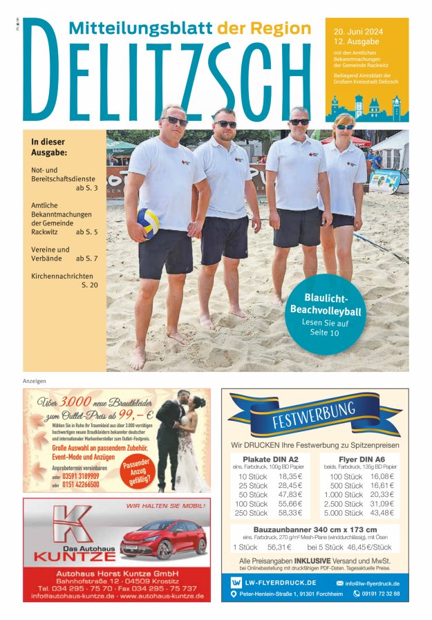 Mitteilungsblatt der Region Delitzsch Titelblatt 12/2024