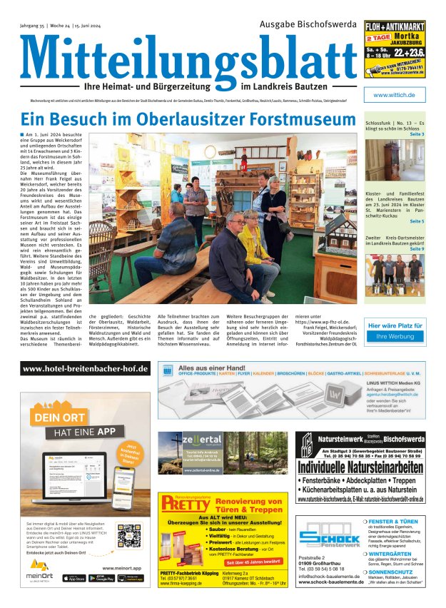 Mitteilungsblatt LK Bautzen Ausgabe Bischofswerda Titelblatt 23/2024