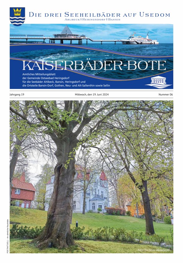 KAISERBÄDER-BOTE Titelblatt 06/2024