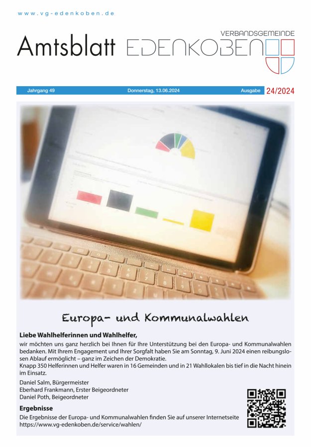 Amtsblatt VG Edenkoben Titelblatt 24/2024