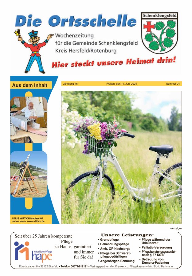 Die Ortsschelle Titelblatt 24/2024