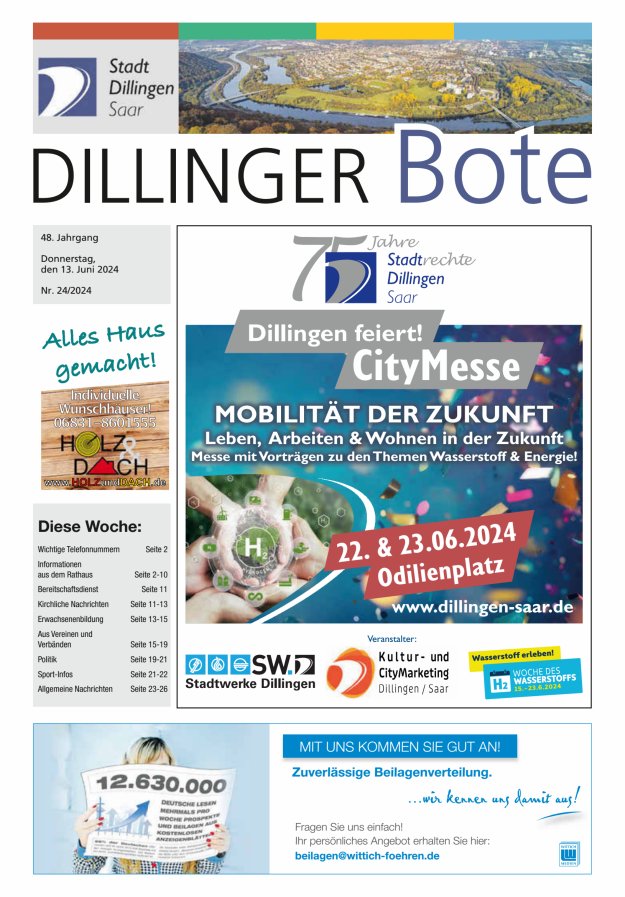 Dillinger Bote Titelblatt 24/2024