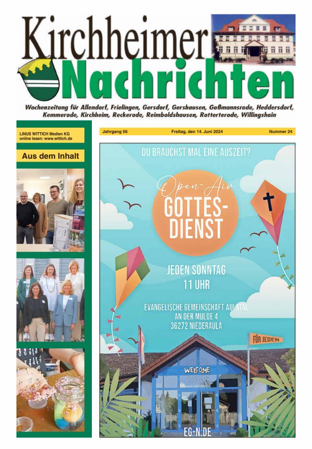 Kirchheimer Nachrichten Titelblatt 24/2024