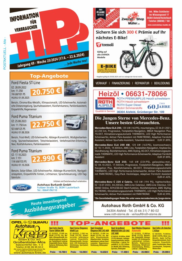 Tipp Vogelsberg Titelblatt 25/2024