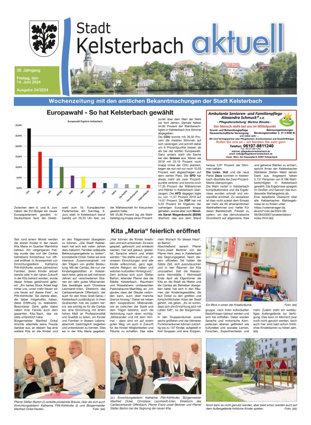 Kelsterbach aktuell Titelblatt 24/2024