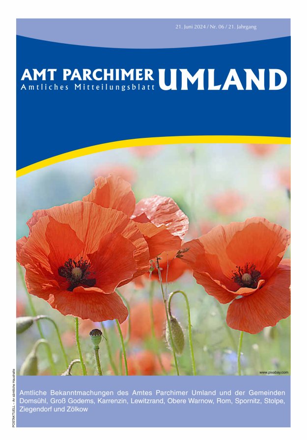 Amt Parchimer Umland Titelblatt 06/2024