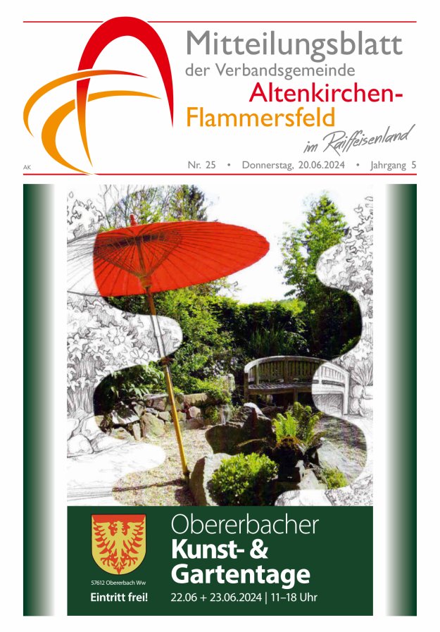 Mitteilungsblatt Verbandsgemeinde Altenkirchen-Flammersfeld Titelblatt 25/2024