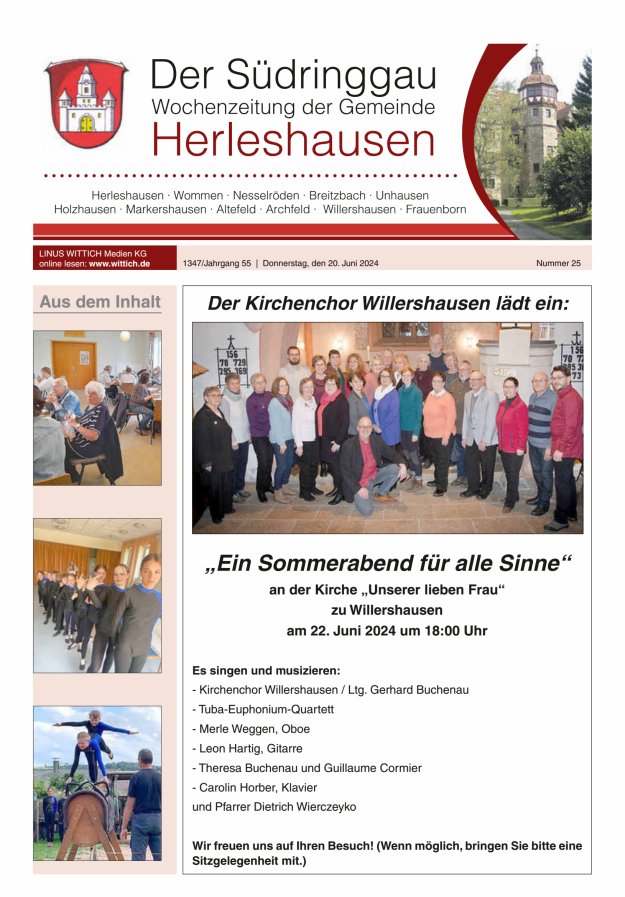 Der Südringgau Titelblatt 25/2024