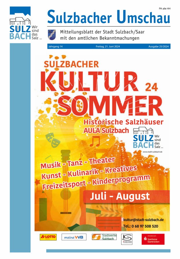 Sulzbacher Umschau Titelblatt 25/2024