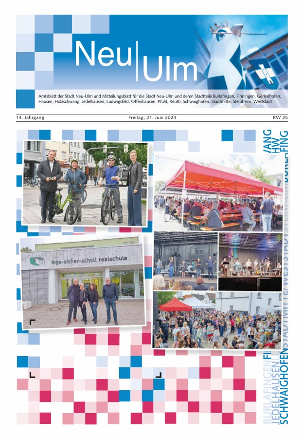 Amtsblatt der Stadt Neu-Ulm und Mitteilungsblatt für die Stadt Neu-Ulm Titelblatt 25/2024