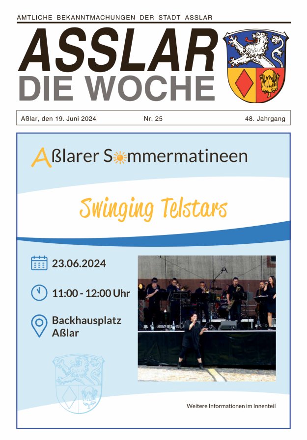 Asslar - Die Woche Titelblatt 25/2024