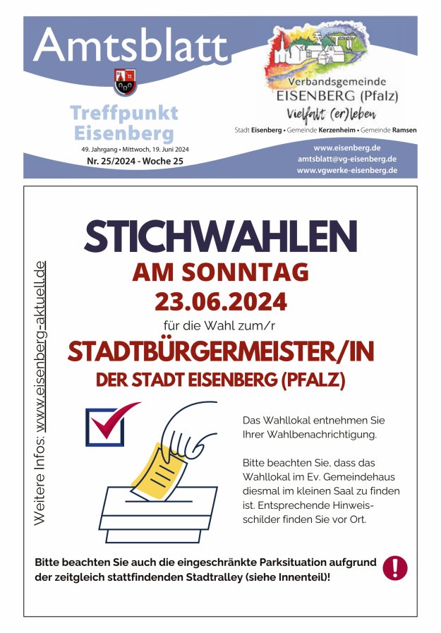 Treffpunkt Eisenberg Titelblatt 25/2024