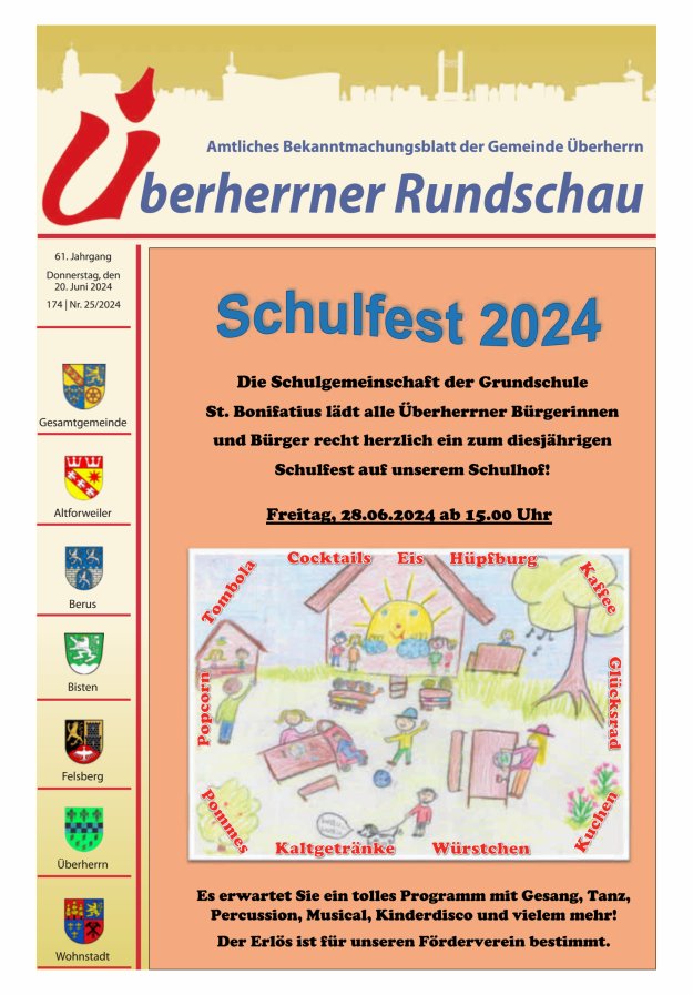 Überherrner Rundschau Titelblatt 25/2024