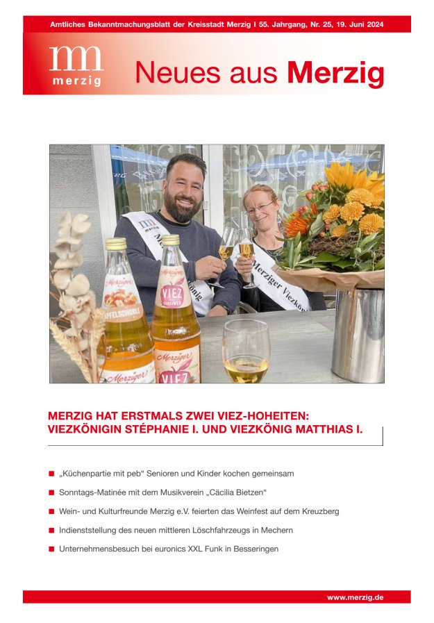 Neues aus Merzig Titelblatt 25/2024